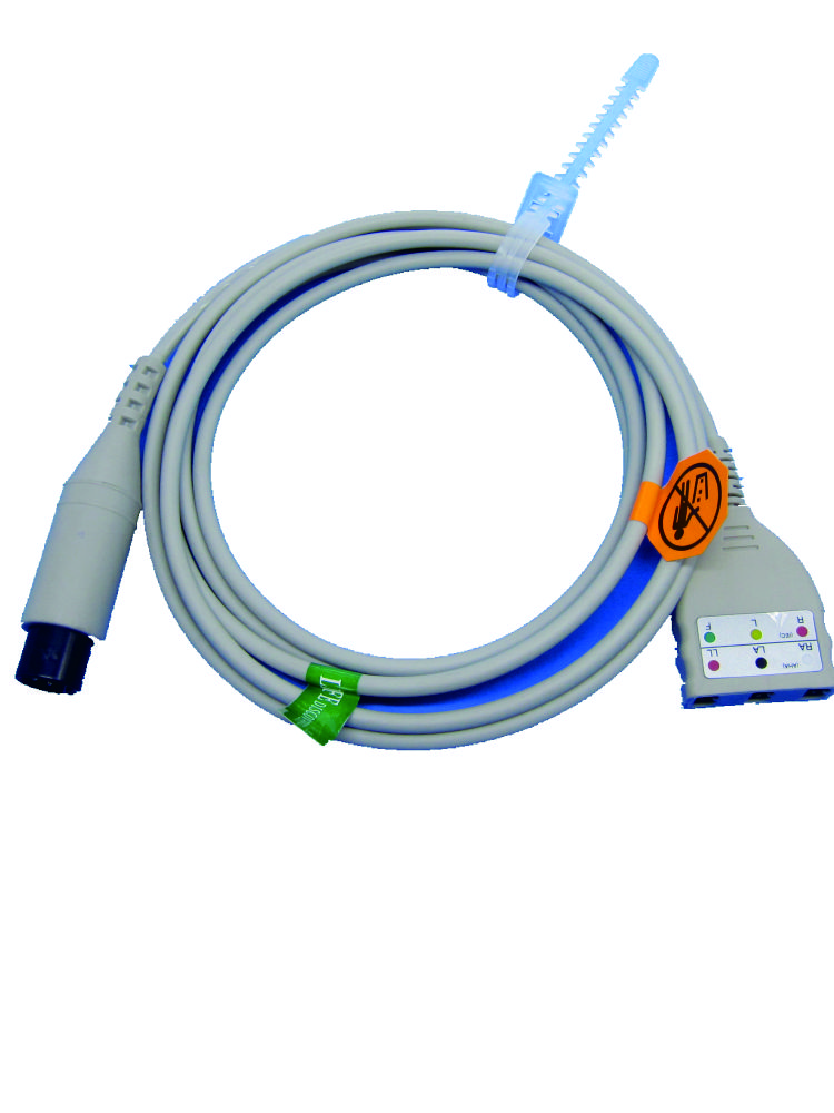 High quality ECG Electrodes Wire Trunk Cable for 5or 3 Leads for Popular LL style